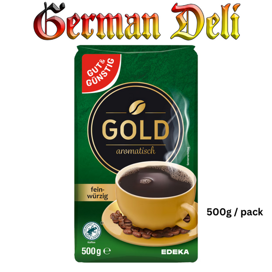 G+G Coffee "GOLD" Ground Roasted- 500 g pck / Röstkaffee "GOLD"