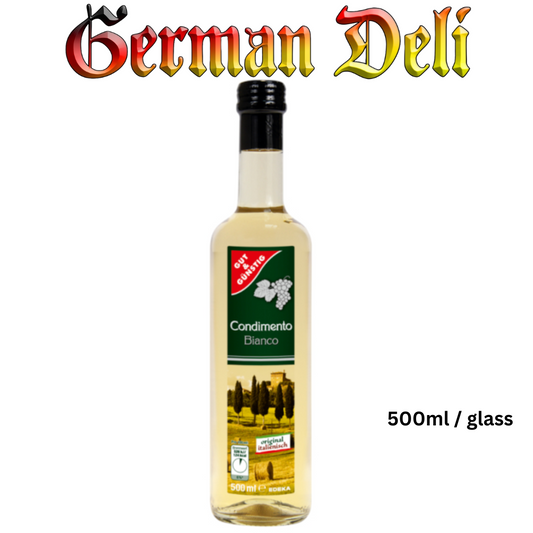 G+G - Vinegar "Condimento Bianco" - 500 ml btl / Weißer Essig