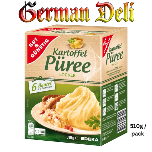 G+G - Mashed Potatoes - 6 x 3 portion pck / Kartoffelpüree 510G