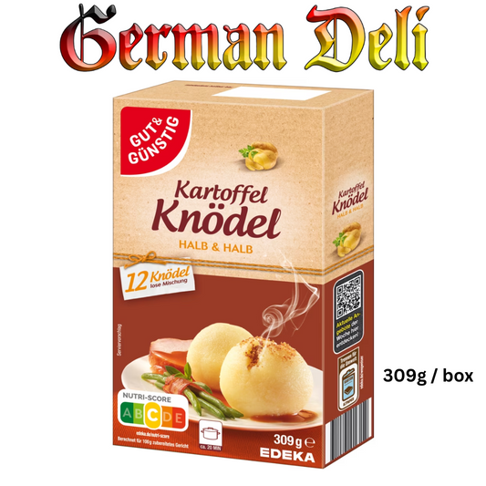 G+G - Potato Dumplings half & half - 12 pcs per pck /Kartoffelklöße halb & halb 309g