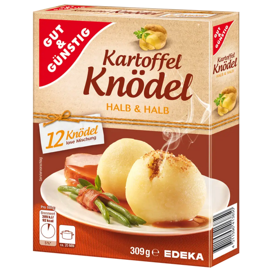 G+G - Potato Dumplings half & half - 12 pcs per pck /Kartoffelklöße halb & halb