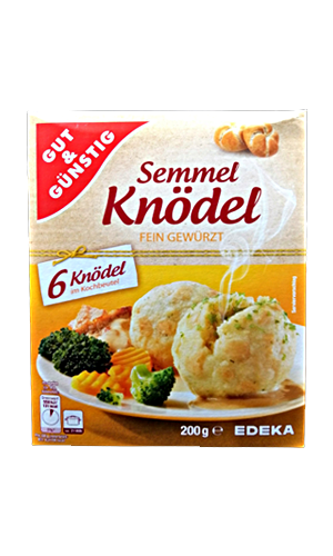 G+G - Bread Dumplings in Cooking Bag- 6 pcs per bag / Semmelknödel im Kochbeutel  200G