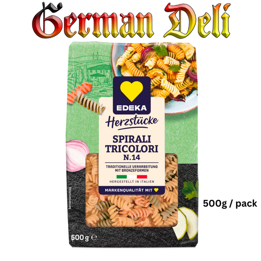 Edeka - Tricolor Spiral Noodles "Italia" - 500 g bag / 3-farbige Spiralnudeln