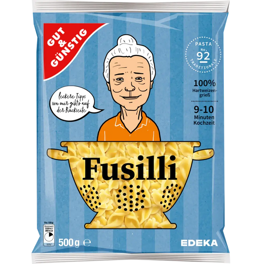 G+G - Fussili Noodles /- 500 g bag / Fussili