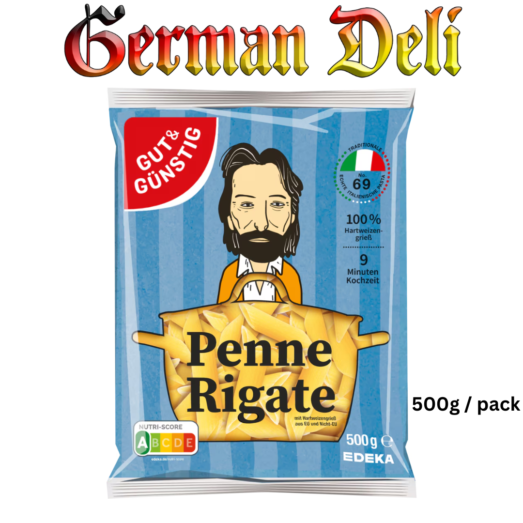 G+G - Penne Rigate Noodles - 500 g bag / Penne Rigate