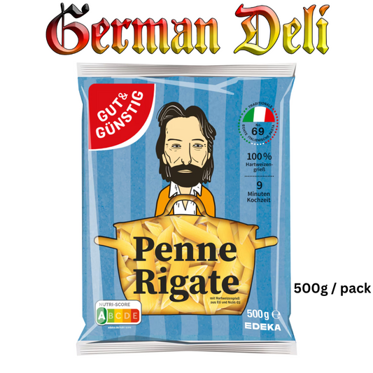 G+G - Penne Rigate Noodles - 500 g bag / Penne Rigate