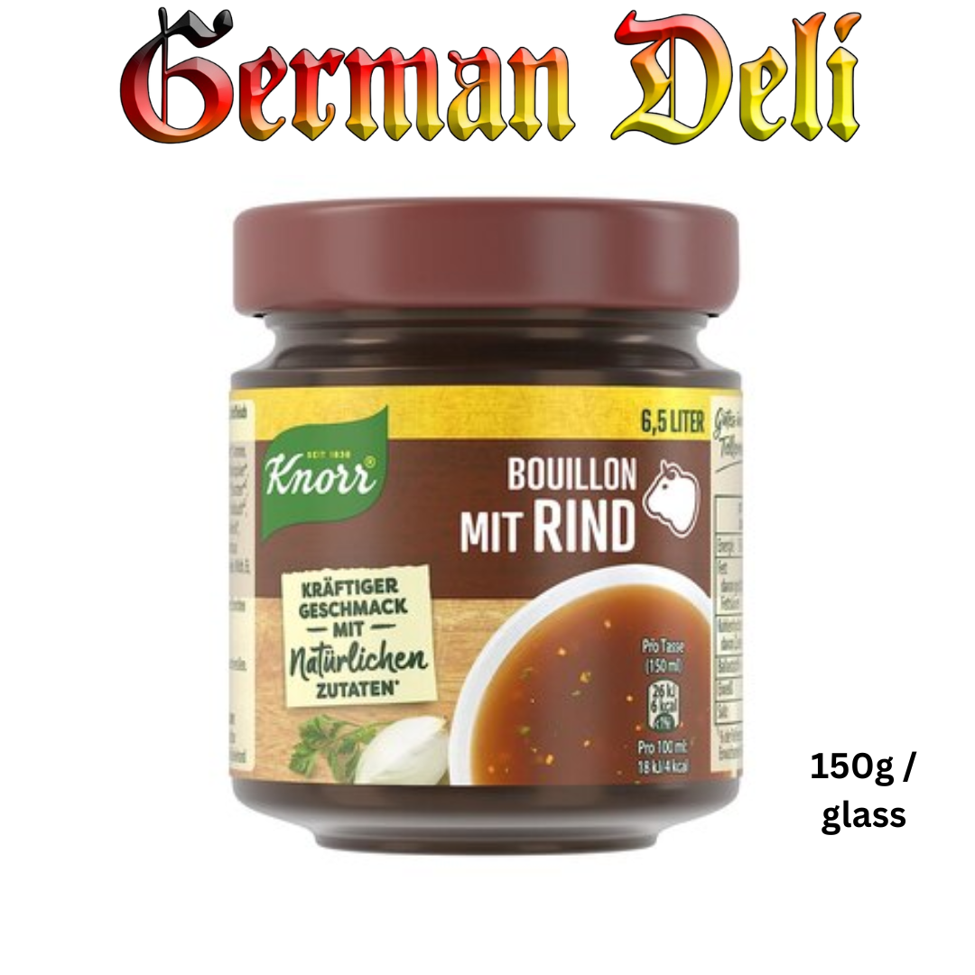 Knorr - Beef Boullion - 150 g glass / Bouillon Mit Rind