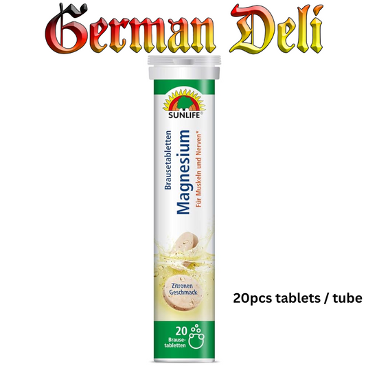 Sunlife - Magnesium Sparkling Tablets - 20 pcs tube / Magnesium Brausetabletten