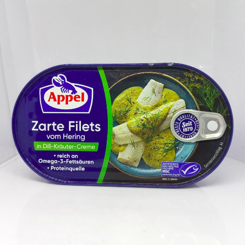 Appel - Herrings Fillet in Dill Sauce - 200 g can / Heringsfilet in Dillsosse