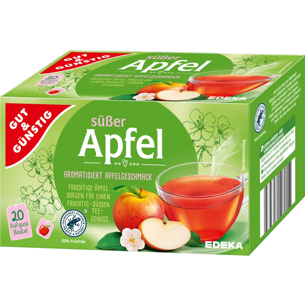 G&G Apfel Früchte Tee / Apple Fruit Tea in Bags 20er