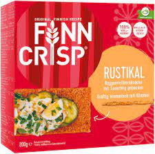 Finn Crisp Rustikal / Whole Grain Rye Crisp with Sourdough 200g