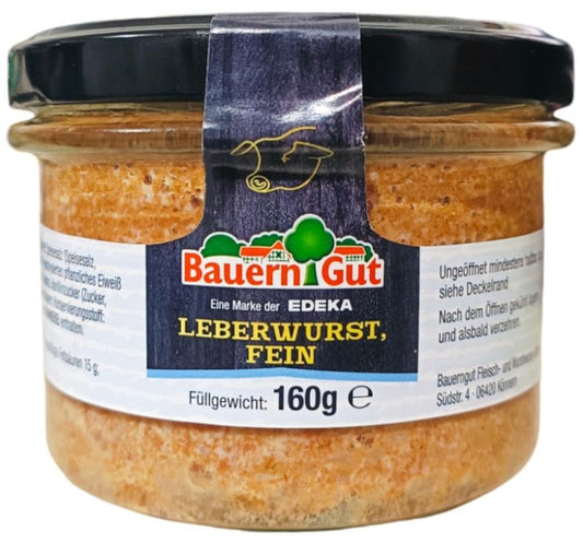 Bauern gut Leberwurst / Cooked Liver Sausage 160g