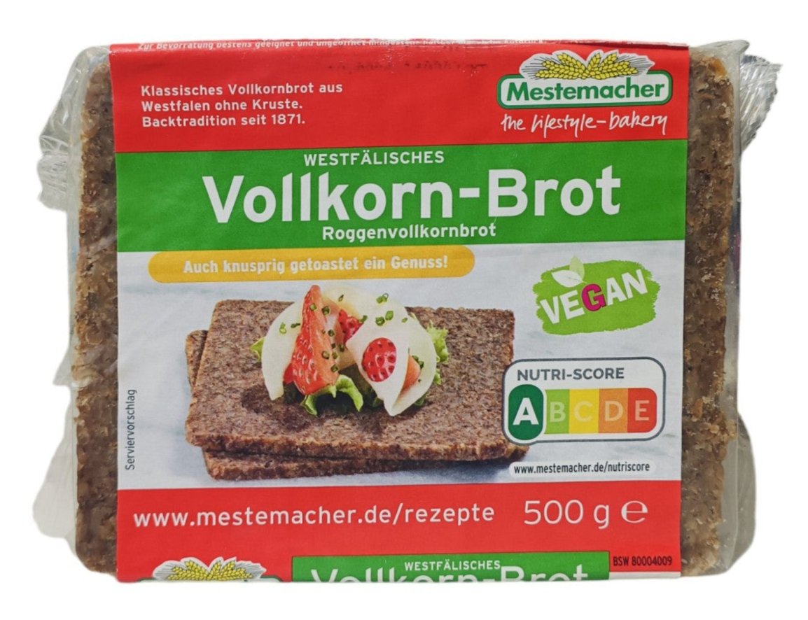 Mestermacher - Whole Grain Rye Bread Mix - 500 g pck / Vollkorn-Roggenbrot-Backmischung